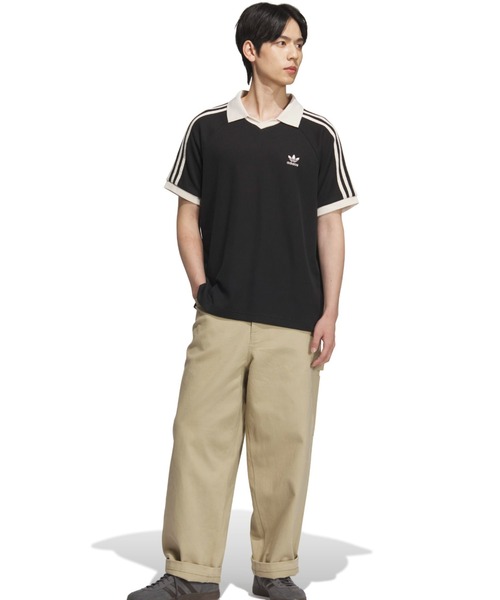 adidas(アディダス)の「adidas WAFFLE SHORT SLEEVE POLO / アディダス ワッフル ショート スリーブ ポロ【SP】(ポロシャツ・メンズ・ブラック・XS/XXL/XL/L/M/S)」の10枚目の写真