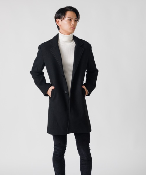 REBALANCE(リバランス)の「チェスターコート メンズ(チェスターコート・メンズ・グレー/ブラック・SMALL/X-LARGE/LARGE/MEDIUM)」の7枚目の写真