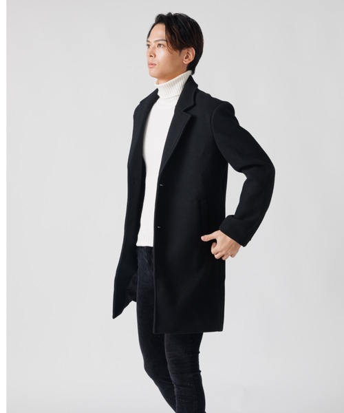 REBALANCE(リバランス)の「チェスターコート メンズ(チェスターコート・メンズ・グレー/ブラック・SMALL/X-LARGE/LARGE/MEDIUM)」の4枚目の写真