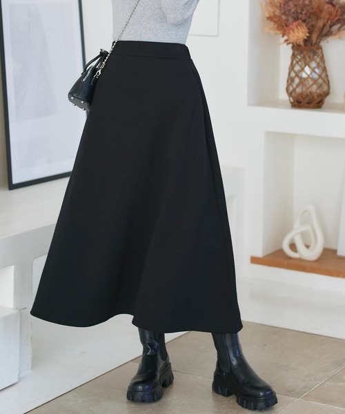 KOBE LETTUCE（コウベレタス）の「[ 裏起毛 ] 選べるサイズ フレアスカート（スカート・レディース・ブラック/杢グレー/ホワイト/ピンク系/ブラウン/ネイビー・L/M/PL/PM）」の22枚目の写真