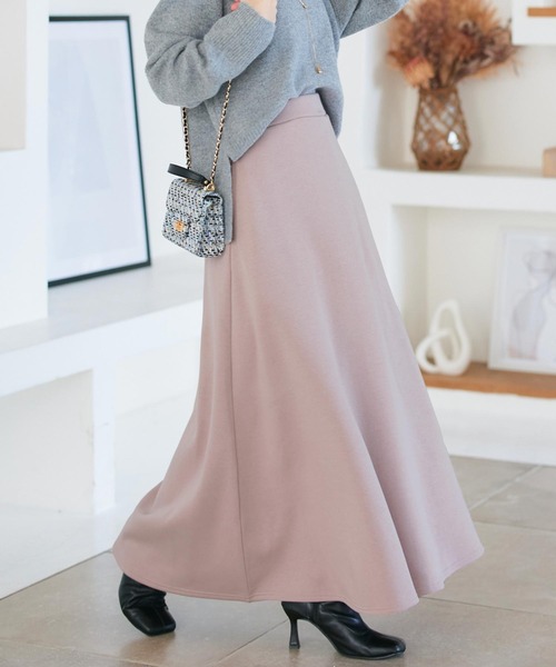 KOBE LETTUCE（コウベレタス）の「[ 裏起毛 ] 選べるサイズ フレアスカート（スカート・レディース・ブラック/杢グレー/ホワイト/ピンク系/ブラウン/ネイビー・L/M/PL/PM）」の14枚目の写真