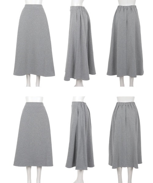 KOBE LETTUCE（コウベレタス）の「[ 裏起毛 ] 選べるサイズ フレアスカート（スカート・レディース・ブラック/杢グレー/ホワイト/ピンク系/ブラウン/ネイビー・L/M/PL/PM）」の12枚目の写真