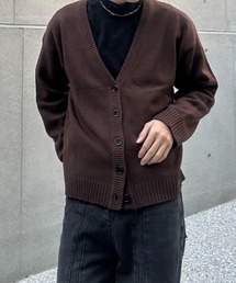 シンプルニットカーディガン