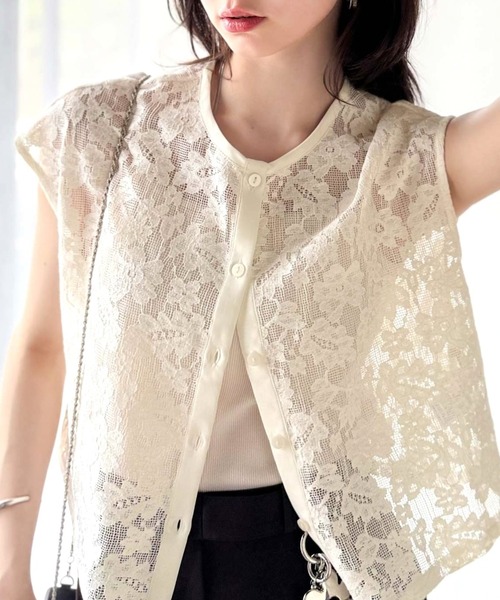 shalom レーストップス セール】 【2点セット】刺繍レーストップス （その他トップス