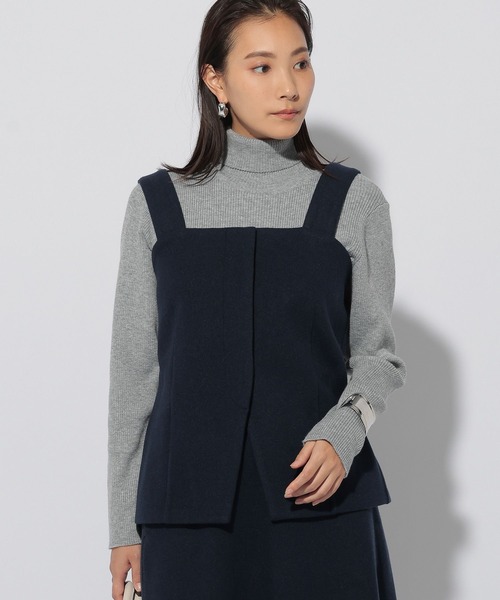 Elura(エルーラ)の「<セットアップ対応> ウールライクキャミソール/253267(キャミソール・レディース・ネイビー/カーキ・FREE)」の1枚目の写真