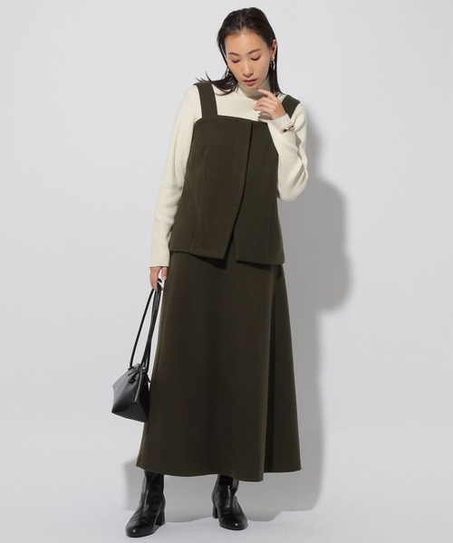 Elura(エルーラ)の「<セットアップ対応> ウールライクキャミソール/253267(キャミソール・レディース・ネイビー/カーキ・FREE)」の2枚目の写真