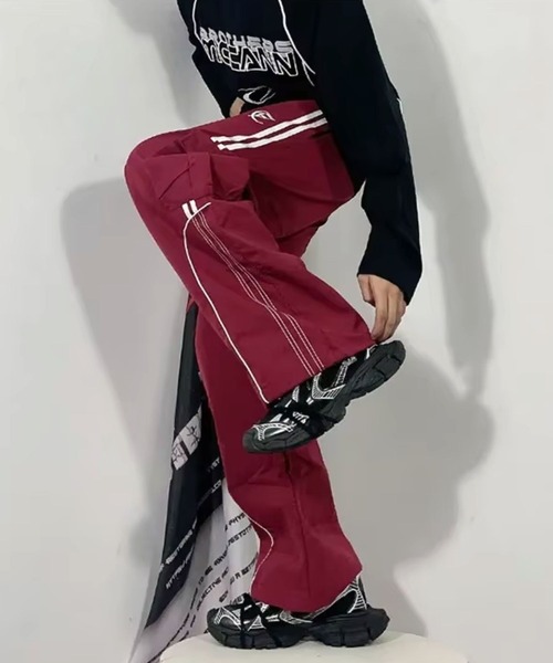 sevens(セブンズ)の「【sevens】PT サイドポケットジャージパンツ(その他パンツ・レディース・レッド/ブラック・FREE)」の4枚目の写真