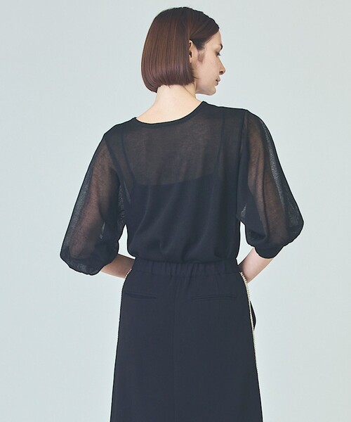 GRACE CLASS（グレースクラス）の「ラメシアーニットトップ（ニット/セーター・レディース・ブラック/ホワイト/グレー・36）」の10枚目の写真