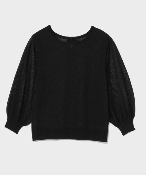 GRACE CLASS（グレースクラス）の「ラメシアーニットトップ（ニット/セーター・レディース・ブラック/ホワイト/グレー・36）」の14枚目の写真