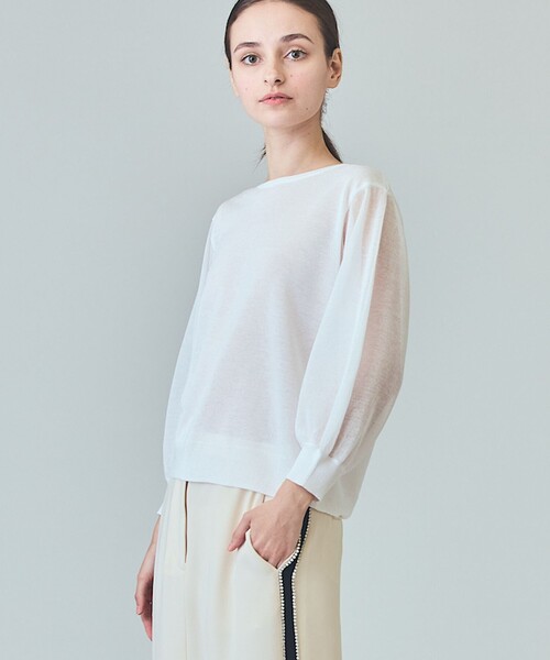 GRACE CLASS（グレースクラス）の「ラメシアーニットトップ（ニット/セーター・レディース・ブラック/ホワイト/グレー・36）」の17枚目の写真