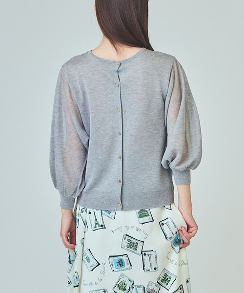 GRACE CLASS（グレースクラス）の「ラメシアーニットトップ（ニット/セーター・レディース・ブラック/ホワイト/グレー・36）」の5枚目の写真