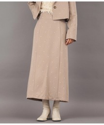 Settimissimo | ツイル フロント パールライク ロングスカート(スカート)