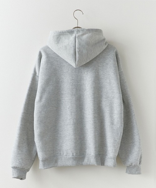 ROOPTOKYO（ループトウキョウ）の「ベーシック 同色無地ジップアップパーカー（パーカー・メンズ・ブラック/グレー・M/XL/L）」の9枚目の写真