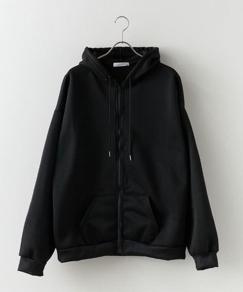 ROOPTOKYO（ループトウキョウ）の「ベーシック 同色無地ジップアップパーカー（パーカー・メンズ・ブラック/グレー・M/XL/L）」の22枚目の写真