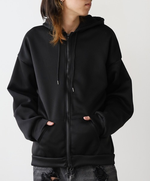 ROOPTOKYO（ループトウキョウ）の「ベーシック 同色無地ジップアップパーカー（パーカー・メンズ・ブラック/グレー・M/XL/L）」の20枚目の写真