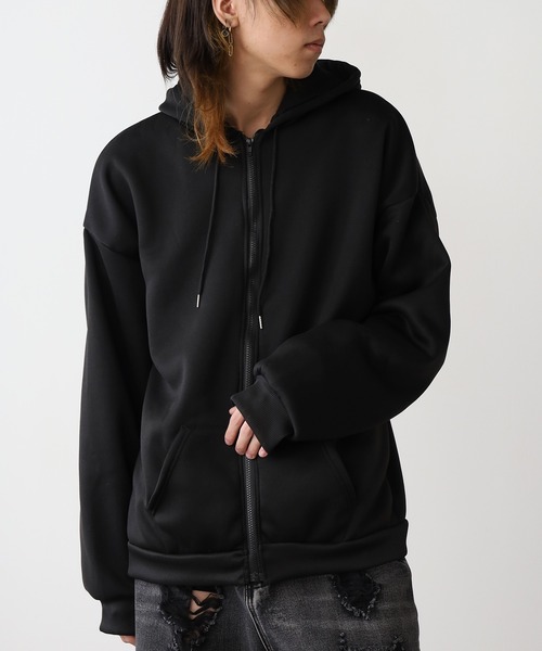 ROOPTOKYO（ループトウキョウ）の「ベーシック 同色無地ジップアップパーカー（パーカー・メンズ・ブラック/グレー・M/XL/L）」の19枚目の写真