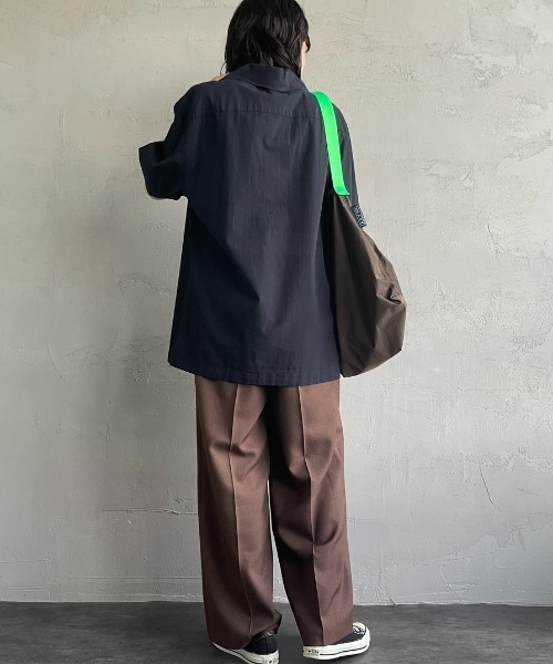 FRED PERRY/フレッドペリー] クレープコットン ショートスリーブ
