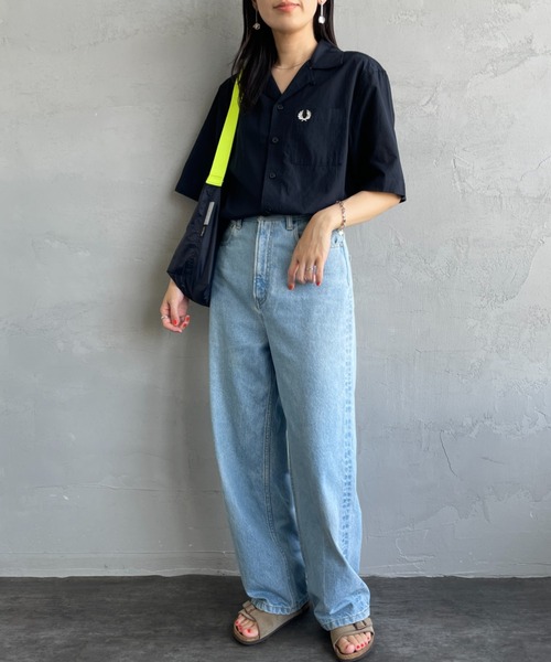 セール】[FRED PERRY/フレッドペリー] クレープコットン ショート