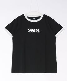 X-GIRL/エックスガール LOGO S/S RINGER CLASSIC T Tシャツ 105251011031