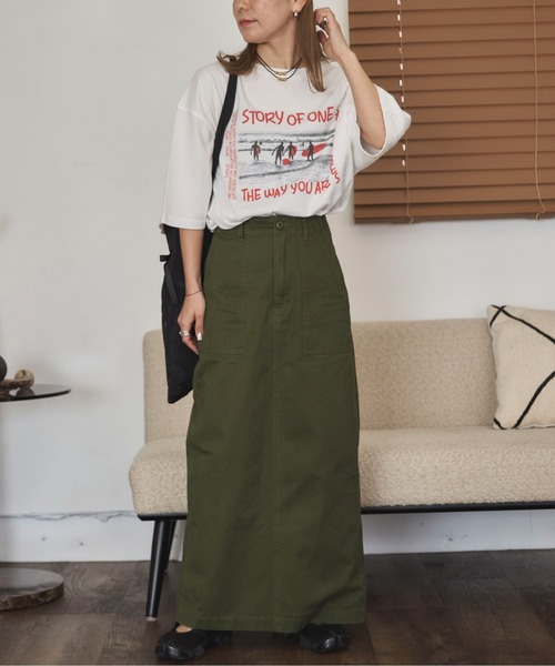 feepur by saya(フェピュールバイサヤ)の「SURFルーズTee(Tシャツ/カットソー・レディース・ライトグレー/ライトグレー系/ホワイト/ホワイト系・MEDIUM)」の5枚目の写真