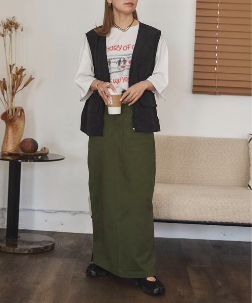 feepur by saya(フェピュールバイサヤ)の「SURFルーズTee(Tシャツ/カットソー・レディース・ライトグレー/ライトグレー系/ホワイト/ホワイト系・MEDIUM)」の7枚目の写真