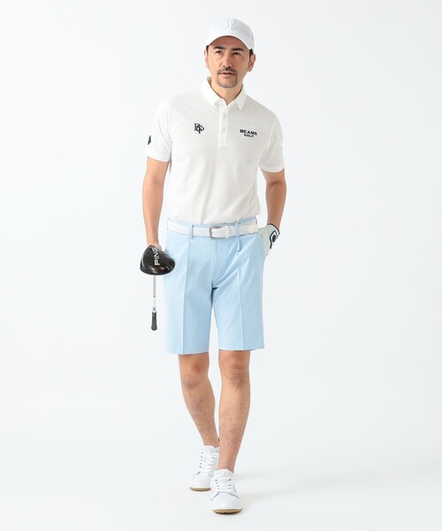 BEAMS GOLF（ビームスゴルフ）の「PURPLE LABEL / スフィダンテ サッカーシャツ（ポロシャツ・メンズ・ネイビー/ホワイト/その他・S/M/L/XL）」の5枚目の写真