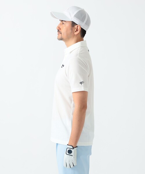 BEAMS GOLF（ビームスゴルフ）の「PURPLE LABEL / スフィダンテ サッカーシャツ（ポロシャツ・メンズ・ネイビー/ホワイト/その他・S/M/L/XL）」の7枚目の写真