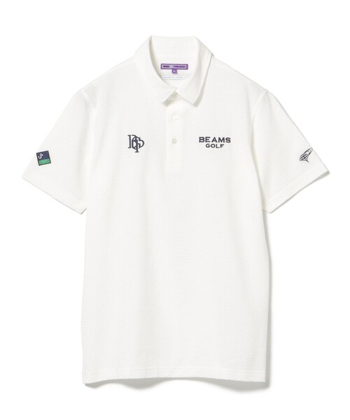 BEAMS GOLF（ビームスゴルフ）の「PURPLE LABEL / スフィダンテ サッカーシャツ（ポロシャツ・メンズ・ネイビー/ホワイト/その他・S/M/L/XL）」の10枚目の写真