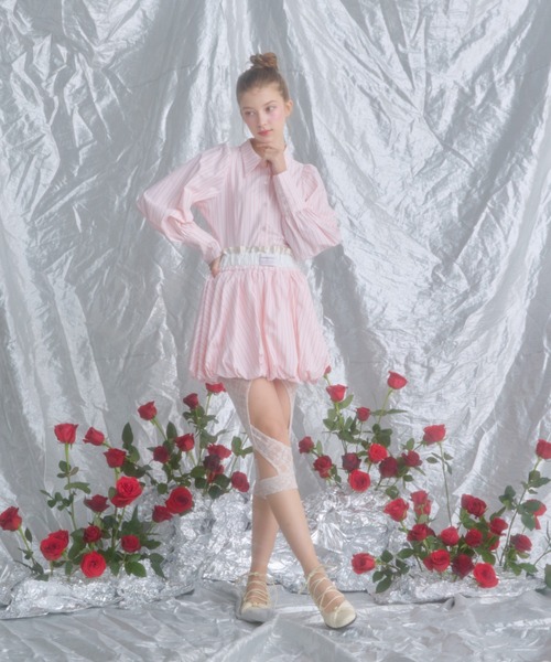 スカート S layered balloon skirt セール】balloon layered skirt/バルーンレイヤードスカート