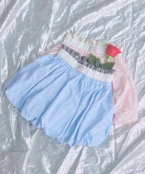 monepine バルーンレイヤードスカート かきぶちももの セール】balloon layered skirt/バルーンレイヤードスカート