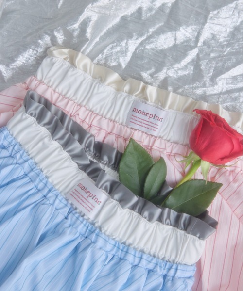 monepine(モネピネ)の「balloon layered skirt/バルーンレイヤードスカート(スカート・レディース・サックスブルー/ピンク・2/1)」の22枚目の写真