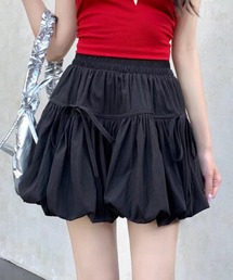 GORGE | 《ボリュームバルーン×リボン》レディース ミニスカパン 体型カバー 春夏秋(その他パンツ)