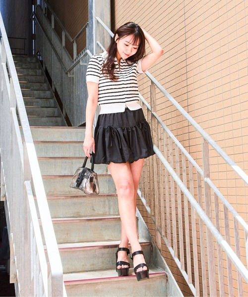 GORGE（ゴージ）の「《ボリュームバルーン×リボン》レディース ミニスカパン 体型カバー 春夏秋（その他パンツ・レディース・ブラック/グレー/オフホワイト・F）」の12枚目の写真