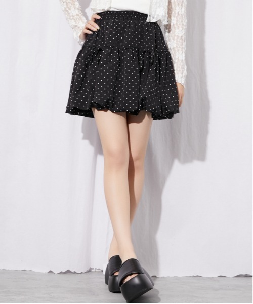 GORGE(ゴージ)の「《ボリュームバルーン×リボン》レディース ミニスカパン 体型カバー 春夏秋(その他パンツ・レディース・ブラック/グレー/オフホワイト・F)」の9枚目の写真