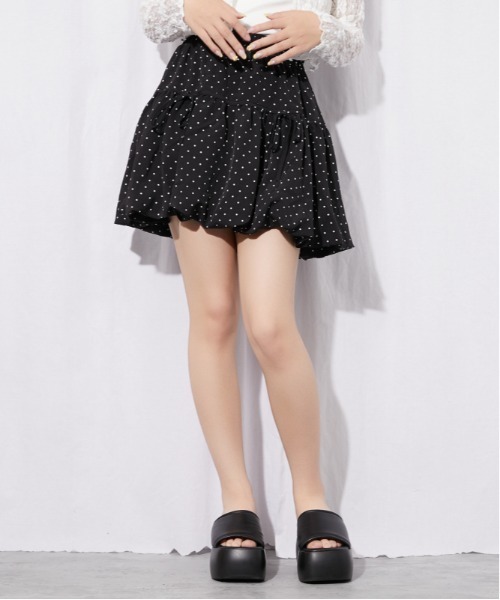 GORGE(ゴージ)の「《ボリュームバルーン×リボン》レディース ミニスカパン 体型カバー 春夏秋(その他パンツ・レディース・ブラック/グレー/オフホワイト・F)」の10枚目の写真
