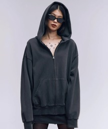 【JOSEMOON/ジョゼムーン】OVERDYE ZIP HOODIE/ジップフーディー