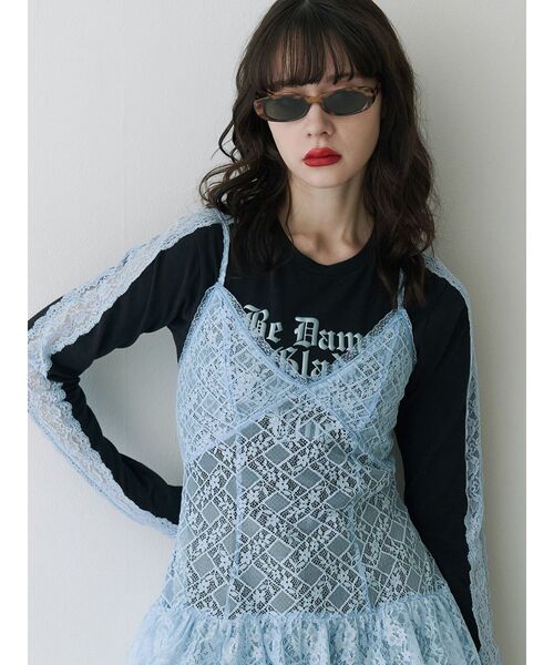 jouetie（ジュエティ）の「スリムオーバルサングラス（サングラス・レディース・ブラウン/ブラック・FREE）」の8枚目の写真