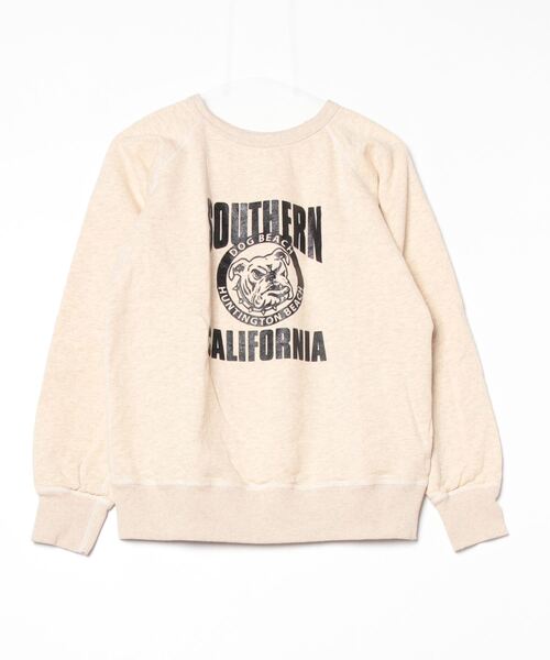 トレーナー スウェット MIXTA/ミクスタ  DOG BEACH CREW NECK SWEAT RAGRAN クルーネックスウェット レディース セール】MIXTA/ミクスタ DOG BEACH CREW NECK SWEAT RAGRAN
