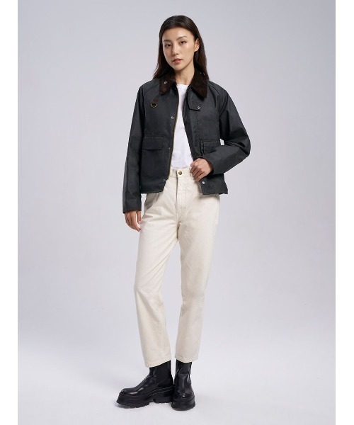 Barbour（バブアー）の「【SPEY / スペイ】ワックス ショート ジャケット（ブルゾン・メンズ・グリーン/ブラック・SMALL/X-SMALL/MEDIUM/LARGE/X-LARGE）」の9枚目の写真
