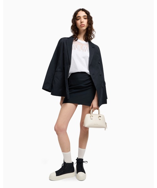ARMANIアルマーニエクスチェンジロゴ メッシュクロップドTシャツ セール】【A|X アルマーニ エクスチェンジ】AXロゴ メッシュ