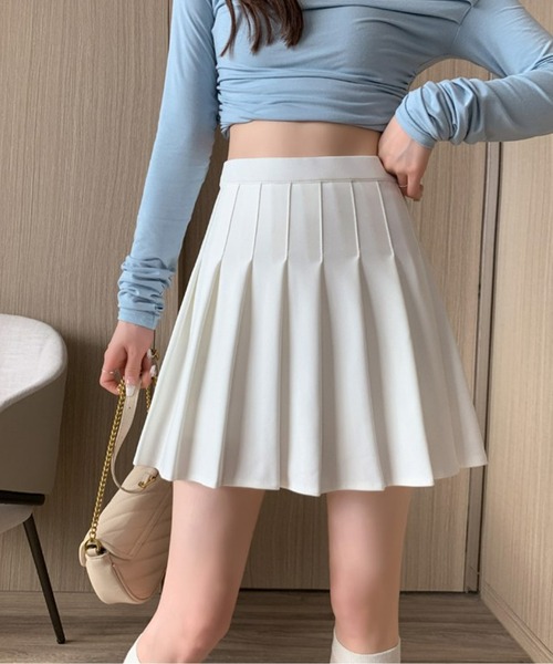 AMAJI(アマジ)の「プリーツミニスカート(スカート・レディース・ホワイト/ブラック/グレー・SMALL/MEDIUM/LARGE/X-LARGE/XX-LARGE/XXX-LARGE)」の4枚目の写真
