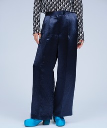 THINGS THAT MATTER | ACETATE SATIN DOUBLE TUCK WIDE PANTS  / アセテートサテンダブルタックワイドパンツ(その他パンツ)