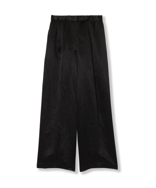 THINGS THAT MATTER（シングス ザット マター）の「ACETATE SATIN DOUBLE TUCK WIDE PANTS  / アセテートサテンダブルタックワイドパンツ（その他パンツ・レディース・グリーン/ピンク/イエロー/ブラック/パープル/ダークグリーン/ブラウン・1/2）」の19枚目の写真