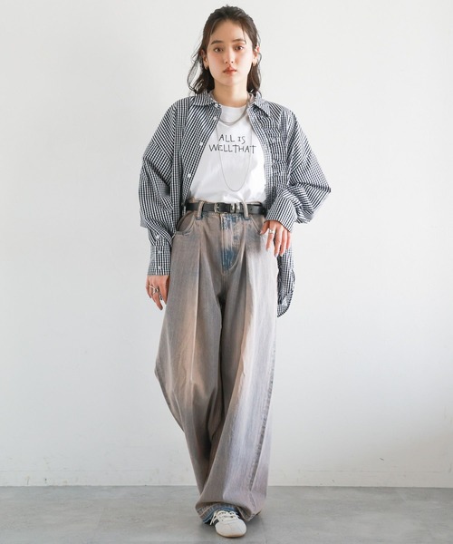 RAGEBLUE(レイジブルー)の「2サイズ展開/アソートロゴプリントTシャツ(Tシャツ/カットソー・レディース・ブラック/グレー/ホワイト/イエロー・SMALL/LARGE)」の11枚目の写真