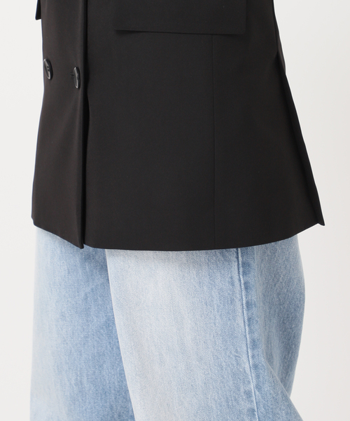 セール】Twill W Breasted ジャケット（テーラードジャケット）｜Plage