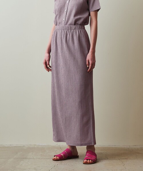 STEVEN ALAN スカート 「Steven Alan」クレープ チェック