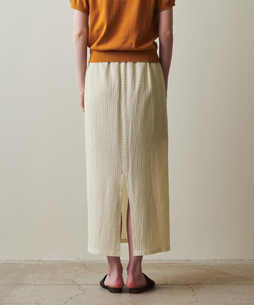 Steven Alan（スティーブンアラン）の「＜Steven Alan＞クレープ チェック イージー ロングスカート（スカート・レディース・ベージュ/ライラック/オフホワイト・S/M）」の21枚目の写真