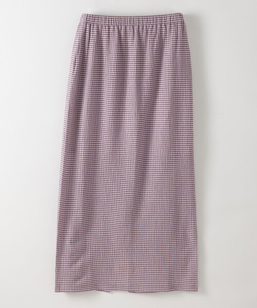 Steven Alan＞クレープ チェック イージー ロングスカート