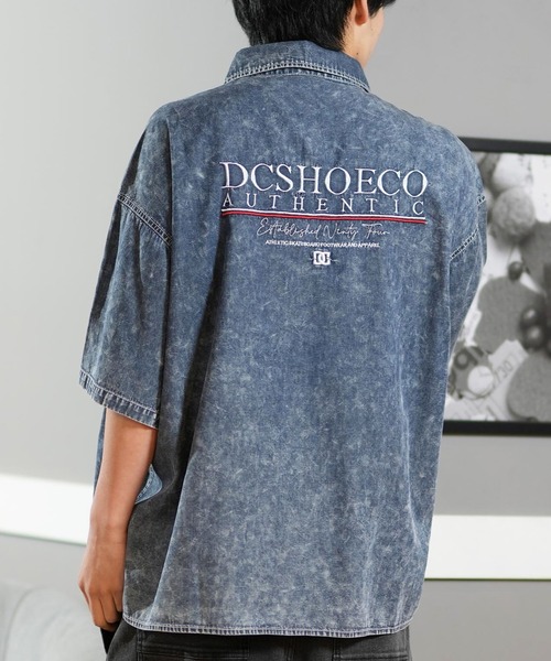 DC/ディーシー 半袖 シャツ デニム 刺繍デザイン 25 WORKERS