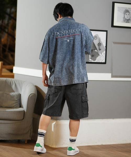 [25SS新規] NERDY★Denim short sleeve shirt★デニム半袖シャツ OVERSIZED SHORT-SLEEVED DENIM SHIRT オーバーサイズ半袖デニム